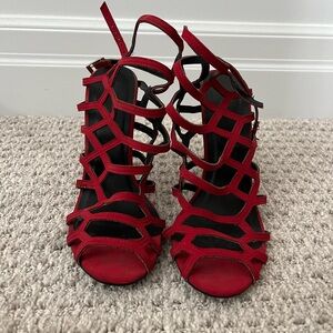 Charlotte Russe Red Cage Heels